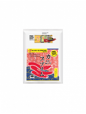 KANI SUPREME CRAB STICKS 500G.(Shoyu + Wasabi) ( 1 pack )